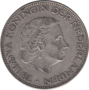 1960 SILVER NETHERLANDS 2 1/2 GULDEN - SILVER WORLD COINS - Cambridgeshire Coins