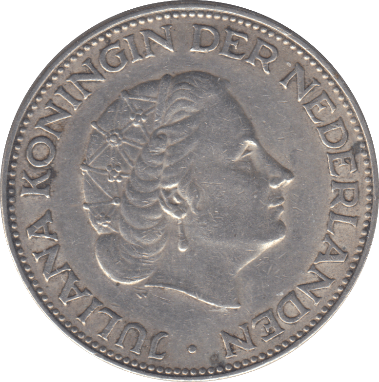 1960 SILVER NETHERLANDS 2 1/2 GULDEN - SILVER WORLD COINS - Cambridgeshire Coins