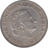 1960 SILVER NETHERLANDS 2 1/2 GULDEN - SILVER WORLD COINS - Cambridgeshire Coins
