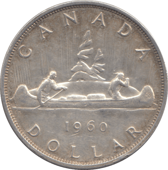 1960 SILVER ONE DOLLAR CANADA - SILVER WORLD COINS - Cambridgeshire Coins