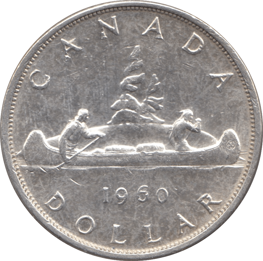 1960 SILVER ONE DOLLAR CANADA - SILVER WORLD COINS - Cambridgeshire Coins