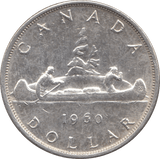 1960 SILVER ONE DOLLAR CANADA - SILVER WORLD COINS - Cambridgeshire Coins