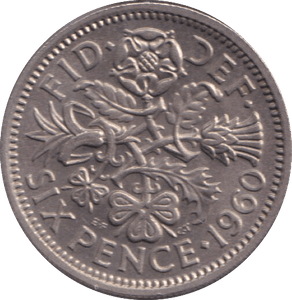 1960 SIXPENCE ( UNC ) - SIXPENCE - Cambridgeshire Coins