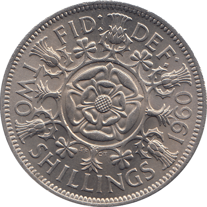 1960 TWO SHILLINGS ( UNC ) - TWO SHILLINGS - Cambridgeshire Coins