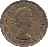 1961 BRASS THREEPENCE ( AUNC ) - THREEPENCE - Cambridgeshire Coins