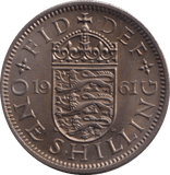 1961 ENGLISH SHILLING ( UNC ) - SHILLING - Cambridgeshire Coins