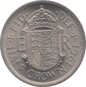 1961 HALFCROWN ( UNC ) - HALFCROWN - Cambridgeshire Coins