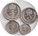 1961 MAUNDY SET ROCHESTER CATHEDRAL ELIZABETH II - Maundy Set - Cambridgeshire Coins