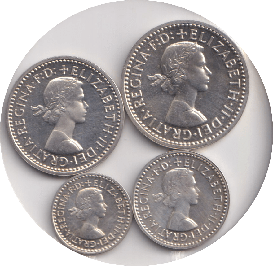 1961 MAUNDY SET ROCHESTER CATHEDRAL ELIZABETH II - Maundy Set - Cambridgeshire Coins