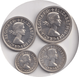 1961 MAUNDY SET ROCHESTER CATHEDRAL ELIZABETH II - Maundy Set - Cambridgeshire Coins