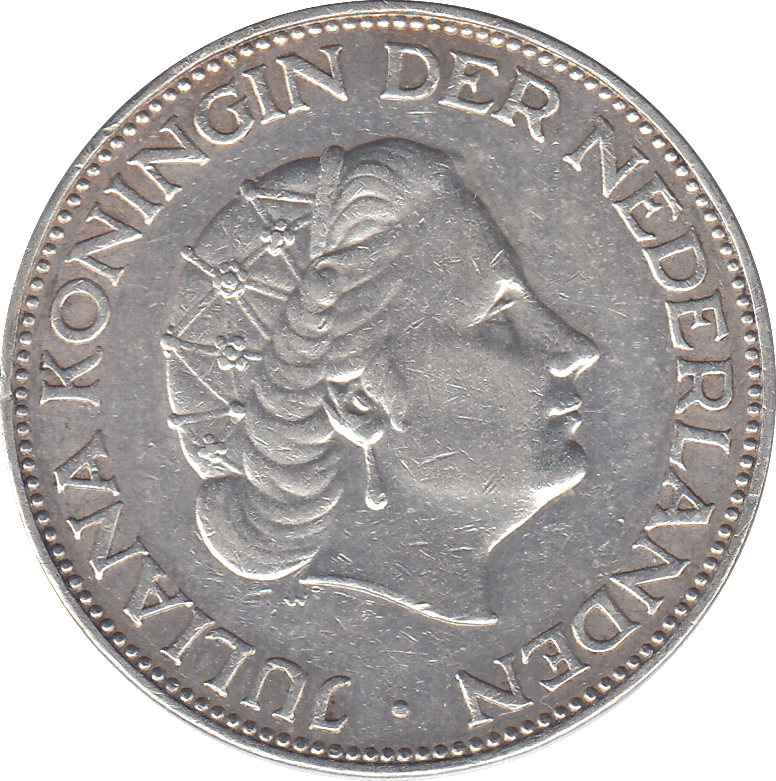 1961 NETHERLAND 2 AND A HALF GULDEN - WORLD COINS - Cambridgeshire Coins