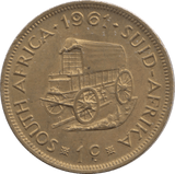 1961 ONE CENT SOUTH AFRICA - WORLD COINS - Cambridgeshire Coins