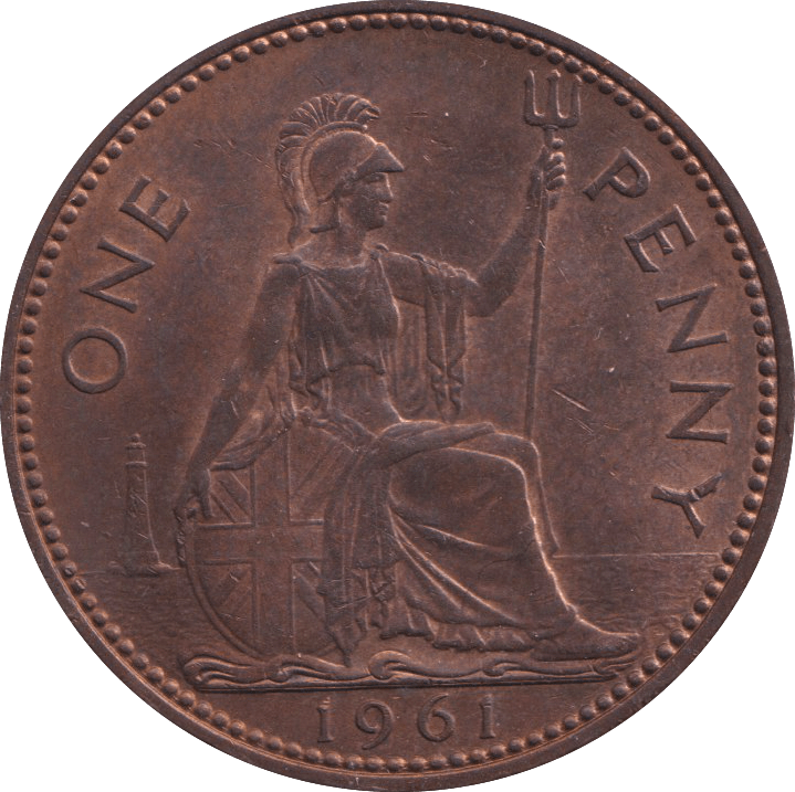 1961 PENNY ELIZABETH II ( UNC ) - PENNY - Cambridgeshire Coins