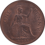 1961 PENNY ELIZABETH II ( UNC ) - PENNY - Cambridgeshire Coins