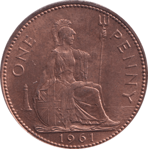 1961 PENNY ( UNC ) - PENNY - Cambridgeshire Coins