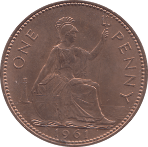 1961 PENNY ( UNC ) - PENNY - Cambridgeshire Coins