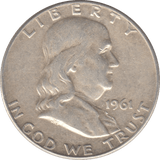 1961 SILVER HALF DOLLAR USA - SILVER WORLD COINS - Cambridgeshire Coins