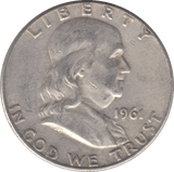 1961 SILVER HALF DOLLAR USA - SILVER WORLD COINS - Cambridgeshire Coins
