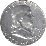 1961 SILVER HALF DOLLAR - WORLD COINS - Cambridgeshire Coins