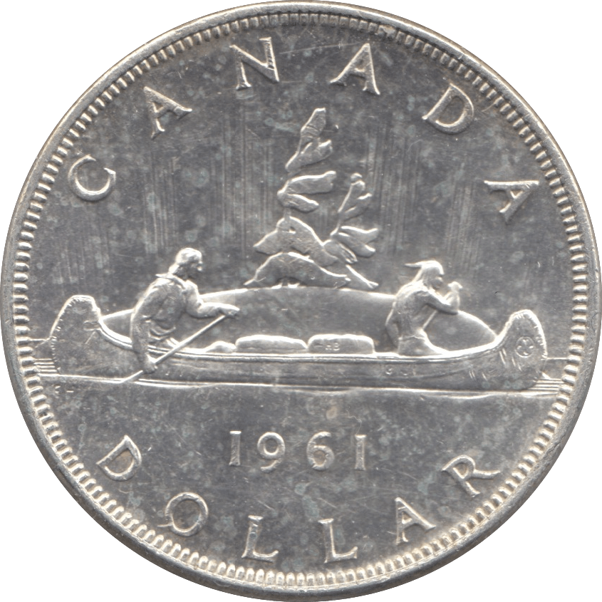 1961 SILVER ONE DOLLAR CANADA - SILVER WORLD COINS - Cambridgeshire Coins