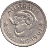 1961 SILVER SHILLING AUSTRALIA - SILVER WORLD COINS - Cambridgeshire Coins