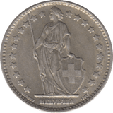 1961 SILVER SWISS 1 FRANC - SILVER WORLD COINS - Cambridgeshire Coins