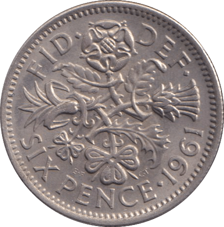 1961 SIXPENCE ( AUNC ) - SIXPENCE - Cambridgeshire Coins