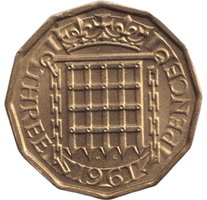 1961 THREEPENCE ( BU ) - THREEPENCE - Cambridgeshire Coins