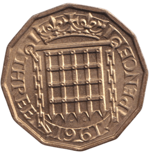 1961 THREEPENCE ( UNC ) - THREEPENCE - Cambridgeshire Coins