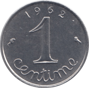 1962 1 CENTIME FRANCE - WORLD COINS - Cambridgeshire Coins