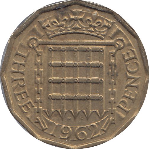 1962 BRASS THREEPENCE ( AUNC ) - THREEPENCE - Cambridgeshire Coins