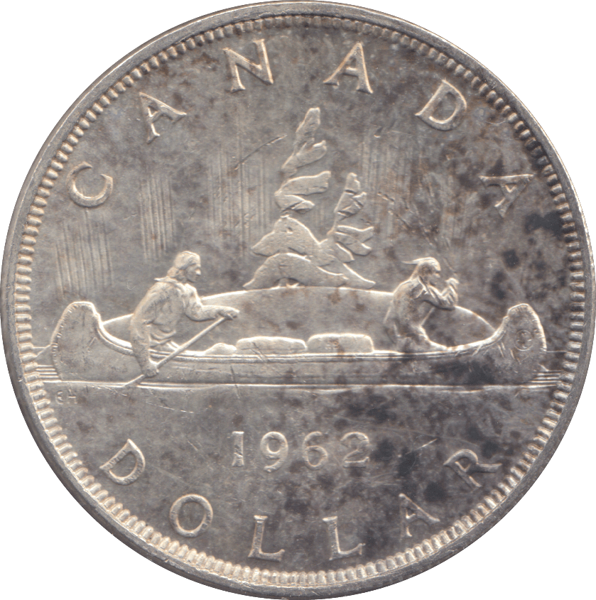1962 CANADA SILVER DOLLAR - WOLRD SILVER COINS - Cambridgeshire Coins