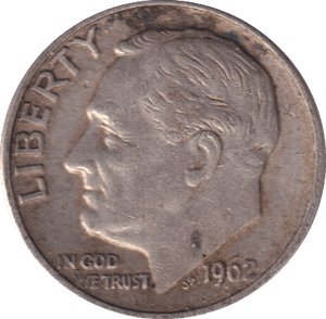 1962 DIME USA - WORLD COINS - Cambridgeshire Coins