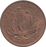 1962 HALF PENNY ( UNC ) - HALFPENNY - Cambridgeshire Coins
