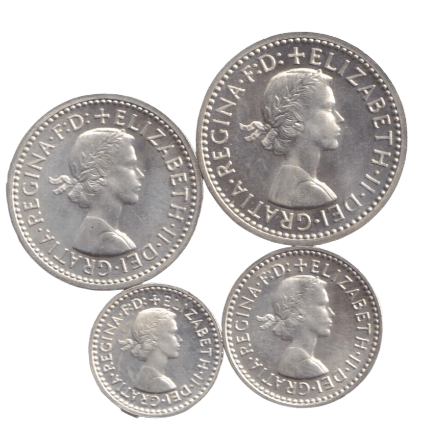 1962 MAUNDY SET WESTMINSTER ABBEY ELIZABETH II - Maundy Set - Cambridgeshire Coins