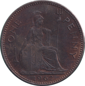 1962 PENNY ( UNC ) - PENNY - Cambridgeshire Coins