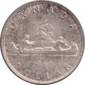1962 SILVER DOLLAR CANADA - SILVER WORLD COINS - Cambridgeshire Coins