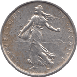 1962 SILVER FIVE FRANCS FRANCE - WORLD COINS - Cambridgeshire Coins