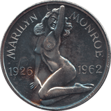 1962 SILVER MARILYN MONROE COMMEMORATIVE COIN - WORLD COINS - Cambridgeshire Coins