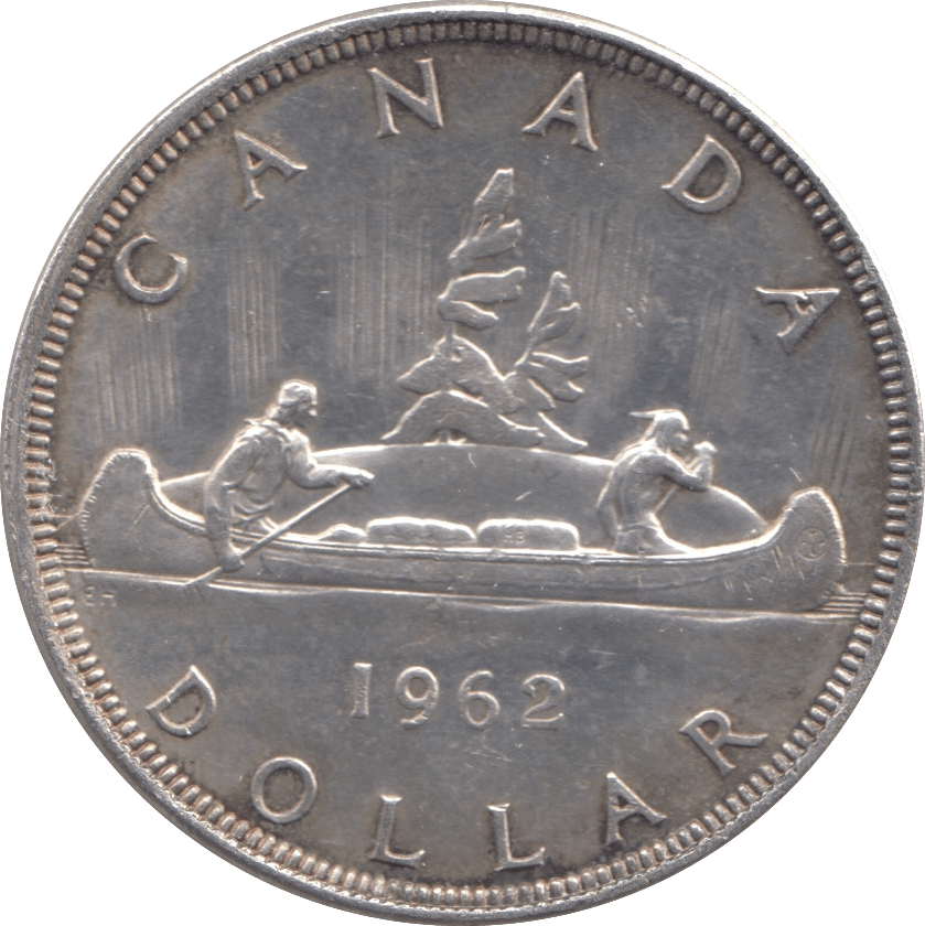 1962 SILVER ONE DOLLAR CANADA - SILVER WORLD COINS - Cambridgeshire Coins