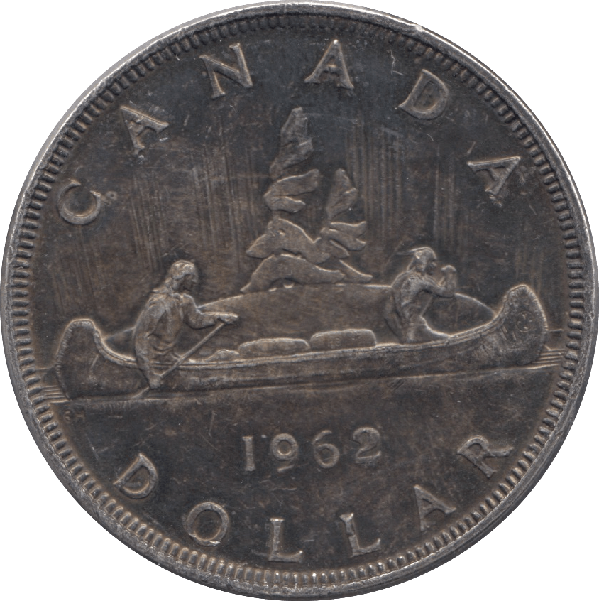 1962 SILVER ONE DOLLAR CANADA - SILVER WORLD COINS - Cambridgeshire Coins