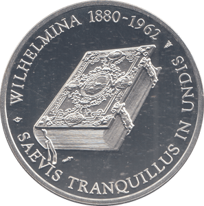 1962 SILVER PROOF NETHERLAND DEATH OF WILHELMINA COMMEMORATIVE COIN - SILVER WORLD COINS - Cambridgeshire Coins