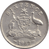 1962 SILVER SIXPENCE - SILVER WORLD COINS - Cambridgeshire Coins