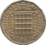 1963 BRASS THREEPENCE ( UNC ) - THREEPENCE - Cambridgeshire Coins