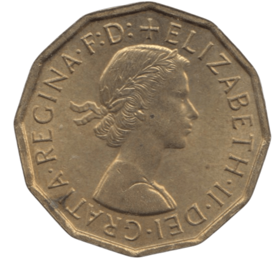 1963 BRASS THREEPENCE ( UNC ) - THREEPENCE - Cambridgeshire Coins