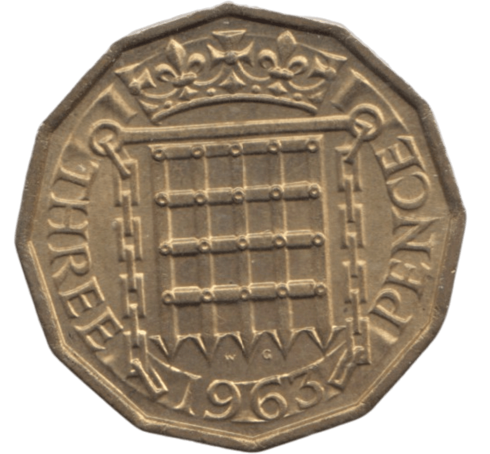 1963 BRASS THREEPENCE ( UNC ) - THREEPENCE - Cambridgeshire Coins