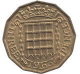 1963 BRASS THREEPENCE ( UNC ) - THREEPENCE - Cambridgeshire Coins