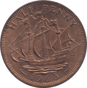 1963 HALF PENNY ( UNC ) - HALFPENNY - Cambridgeshire Coins