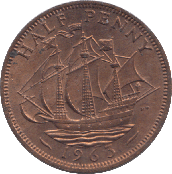 1963 HALF PENNY ( UNC ) - HALFPENNY - Cambridgeshire Coins