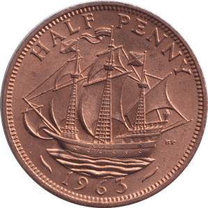 1963 HALFPENNY ( UNC ) - HALFPENNY - Cambridgeshire Coins